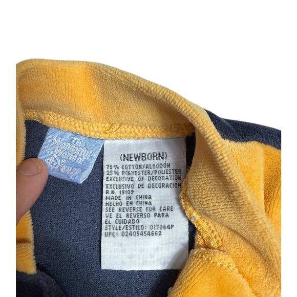 Disney Winnie the Pooh vintage romper Tigger Footie Pajamas Jumper Newborn Rare - Picture 3 of 4